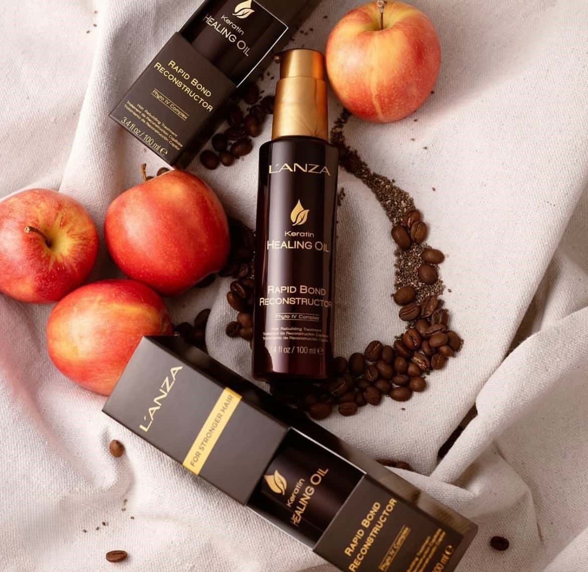 Реконструктор для інтенсивного відновлення волосся LʼANZA Keratin Healing Oil Rapid Bond Reconstructor, 100 ml - 3